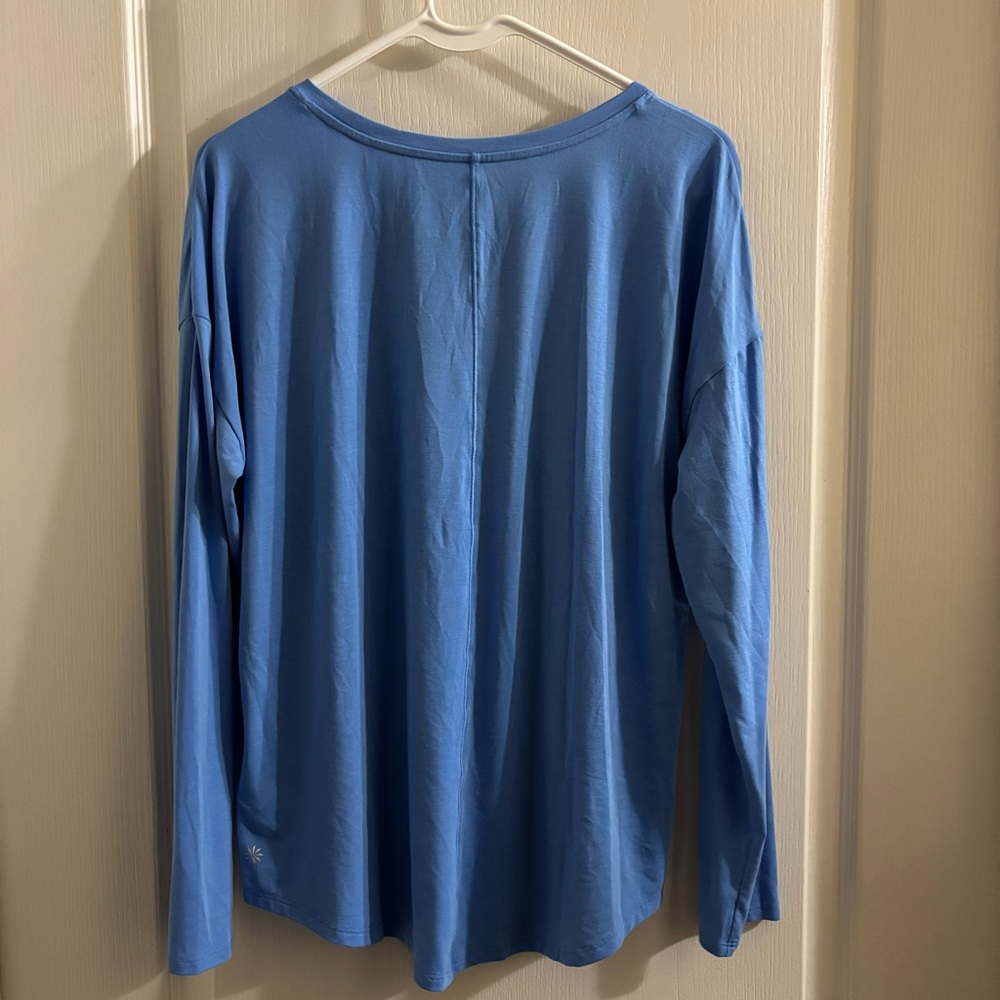 Athleta Blue Long Sleeve Tee - Picture 3 of 4